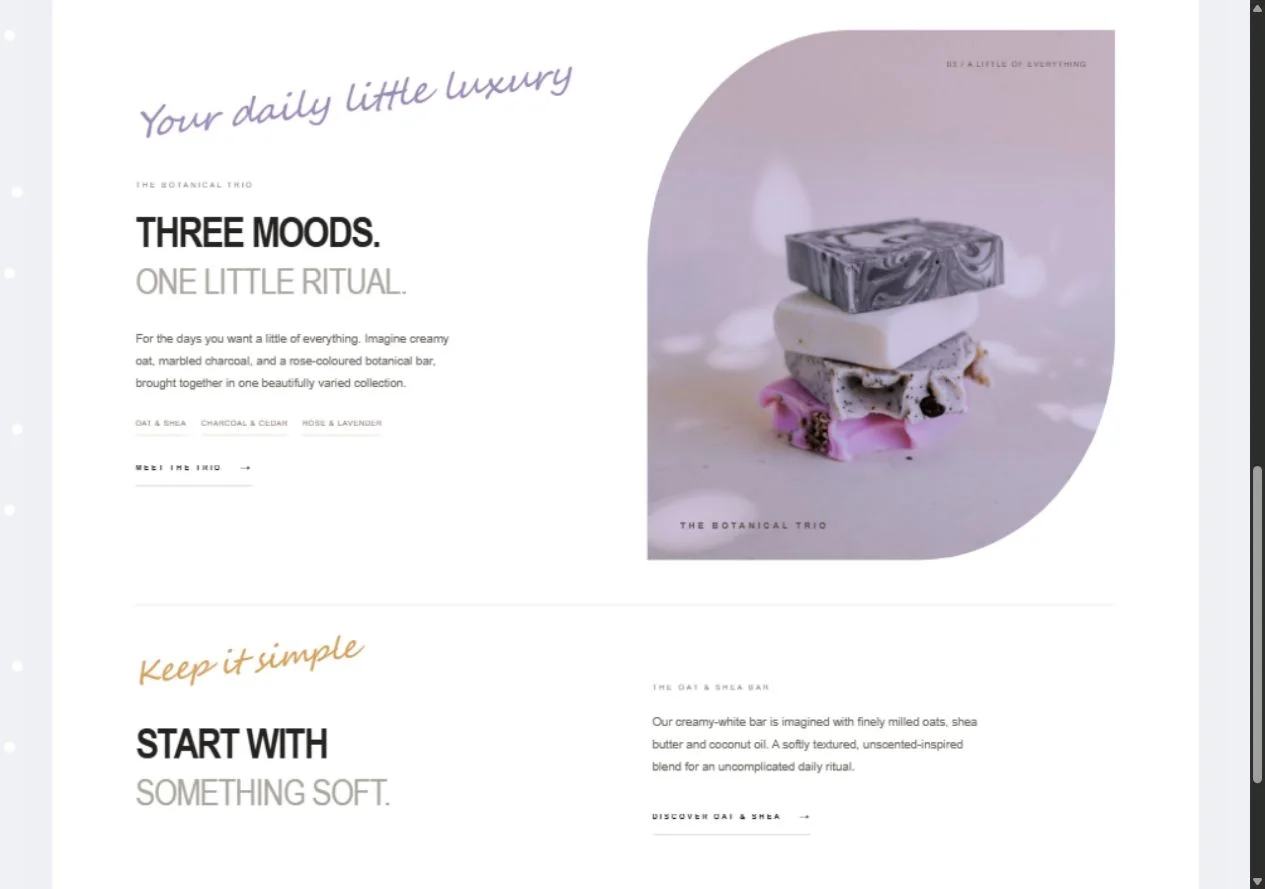 Lune & Lather: Botanical Trio on a laptop