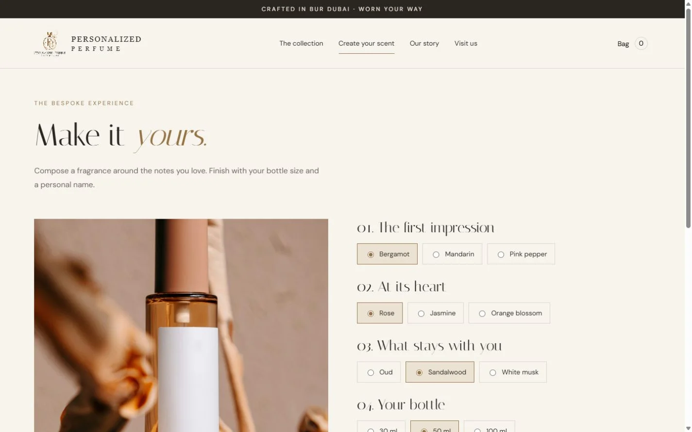Personalized Perfume: Create your scent on a laptop