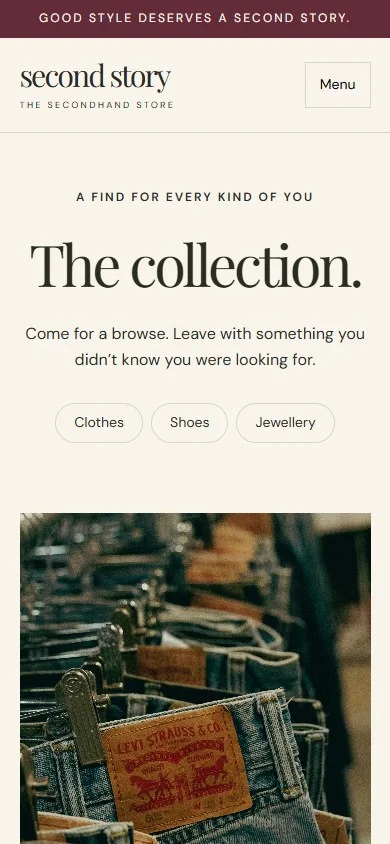 Second Story: The collection on a phone
