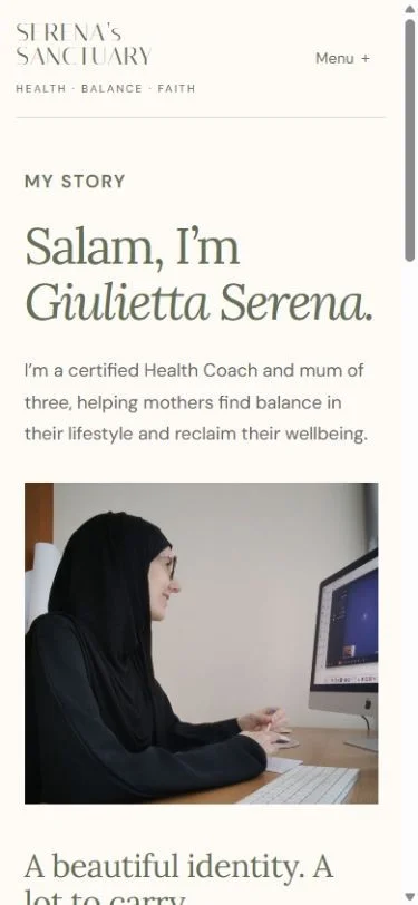 Serena’s Sanctuary: Meet Serena on a phone