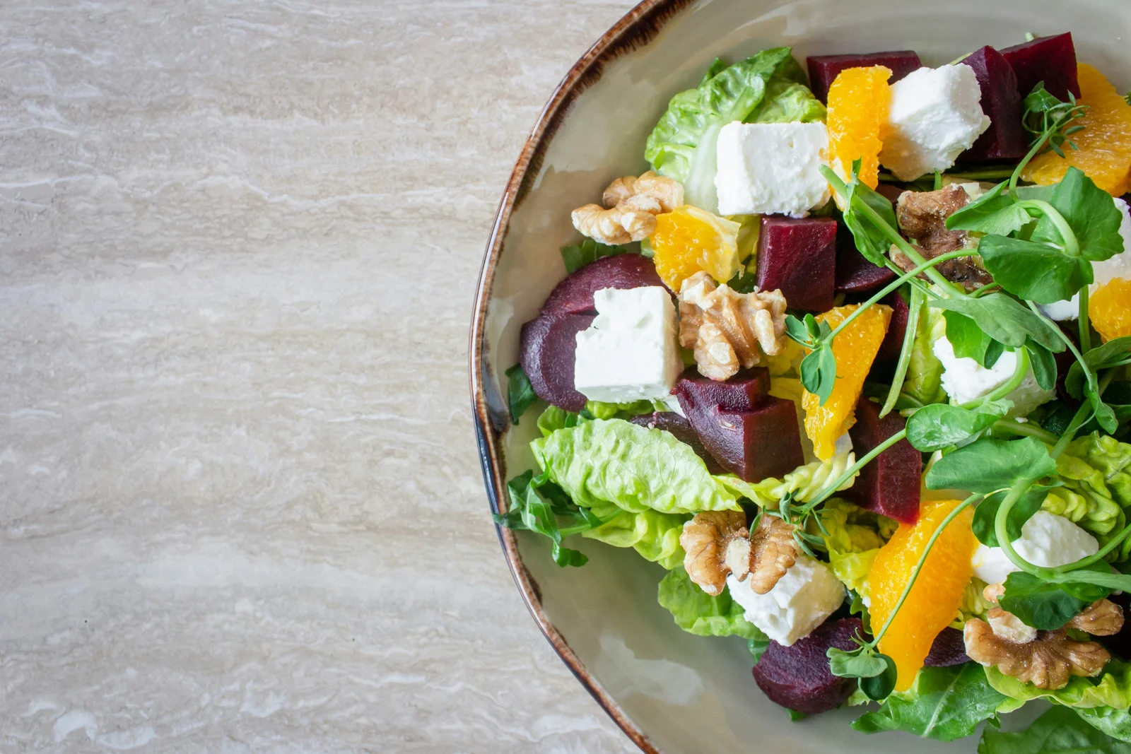 Salads food photography