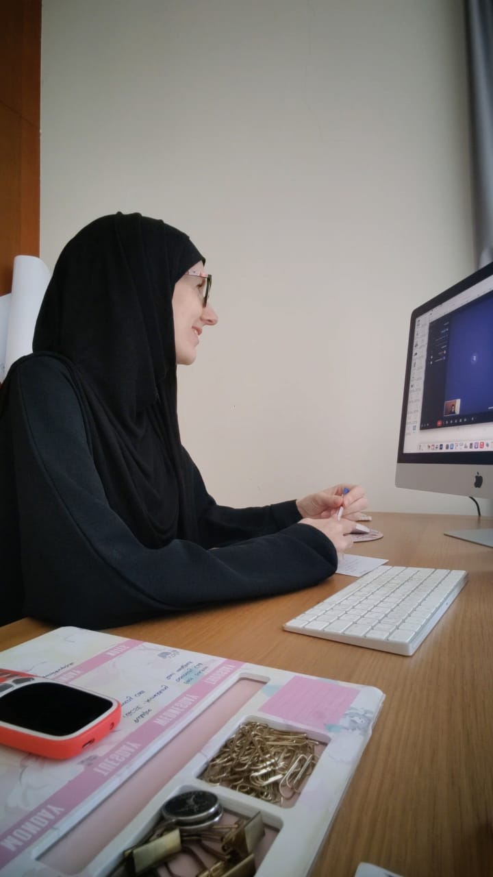 Giulietta Serena during an online coaching conversation